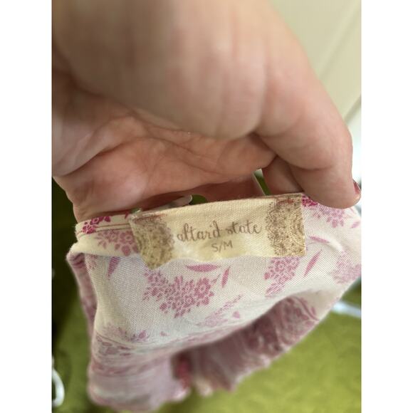 Altar’d state Red Pink Boho Kimono Size Small Medium Paisley Floral Cover Up - Picture 5 of 6